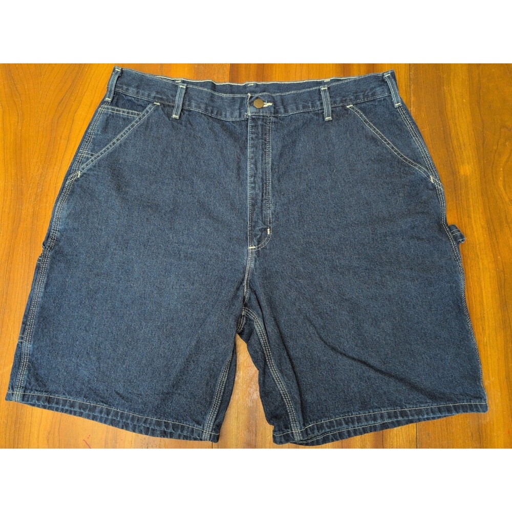 Carhartt Denim Carpenter Shorts Men’s Size 40 Cotton Logo Hammer Loop B28 DST